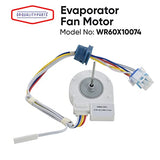 WR60X10307 WR60X10074 Evaporator Fan Motor Replacement Part by DR Quality Parts - Exact Fit for GE Hotpoint Refrigerators Replaces 1550741 AP4438809