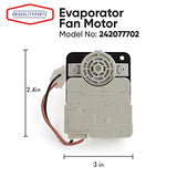 242077702, FDQC18EL4F, 242077705 Evaporator Fan Motor Blower by DR Quality Parts Exact Fit Compatible with Frigidaire & Kenmore Refrigerators