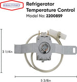2200859 Refrigerator Thermostat Control by DR Quality Parts Exact fit for Whirlpool Kenmore Maytag & KitchenAid Replaces parts 2200830 2210378 2210379