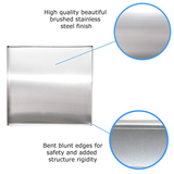 27" x 25" 2.5" Heavy Duty Washer Machine Drain Pan, Stainless Steel Fine Catch, Drip
