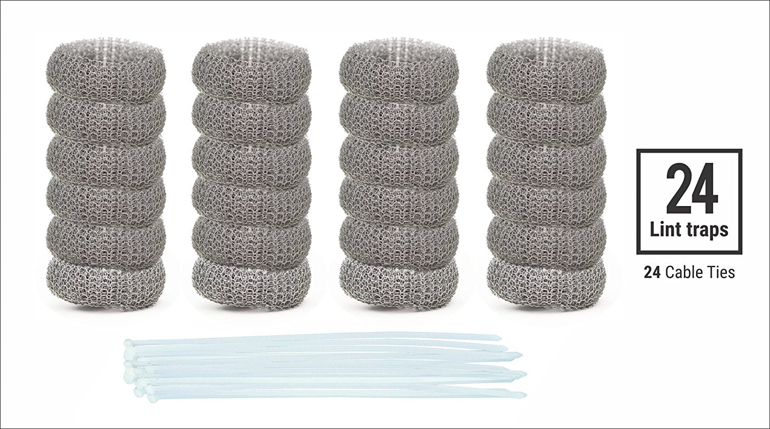 24 Pack of Washing Machine Lint Traps Quality Snares and Rust Proof St – DR  Quality Parts