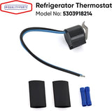 5303918214 Refrigerator Defrost Thermostat Kit by DR Quality Parts - Exact Fit for Frigidaire Kenmore Electrolux Refrigerators - Replaces 75303918214