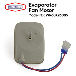 WR60X26085 Refrigerator Evaporator Fan Motor by DR Quality Parts Compatible with General Electric Refrigerator Replaces WR60X20324 WR60X10244