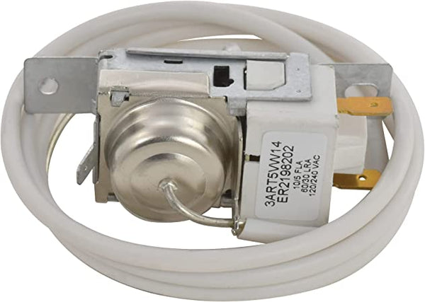Whirlpool Fridge Thermostat Replacement Kit – Compatible With Kenmore, Maytag, Amana & More – Gray Built-In Temp Control WP2210491