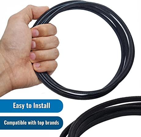 Dryer Drum Belt by DR Quality Parts Compatible with GE Frigidaire & Ke
