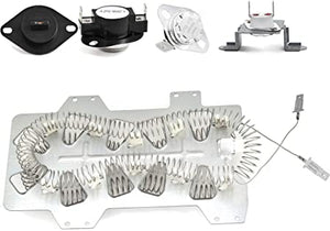 Dryer Heating Element Complete Kit by DR Quality Parts Replacement For DC47-00019A, DC96-00887A, DC47-00016A, DC47-00018A, DC32-00007A