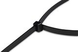 Super Strong Cable Ties - Heavy Duty - Black, Self Locking Nylon Zip Ties (50, 20 inch)